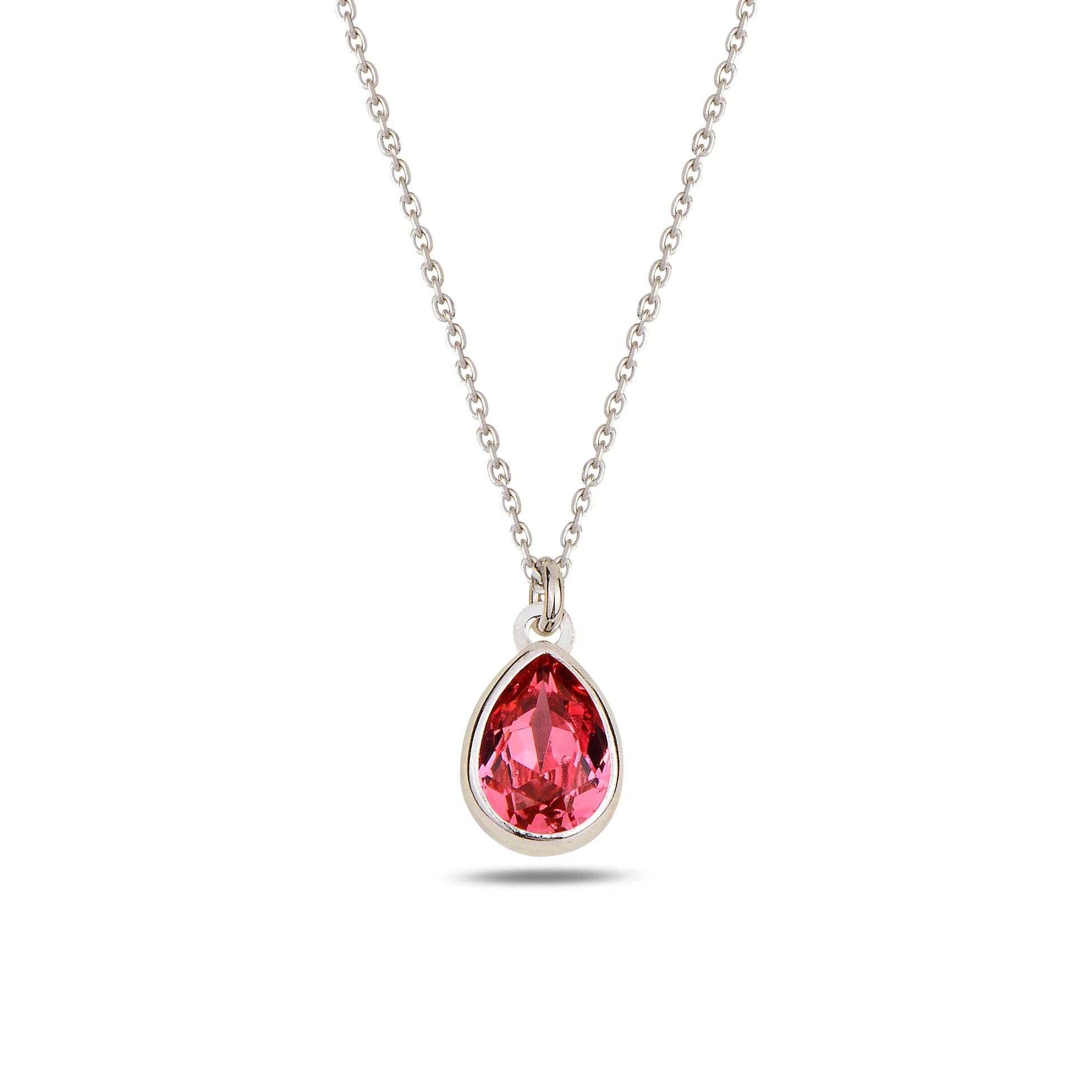 Náhrdelník Sterling Silver Cura Mini – topaz a modré krystaly Swarovski