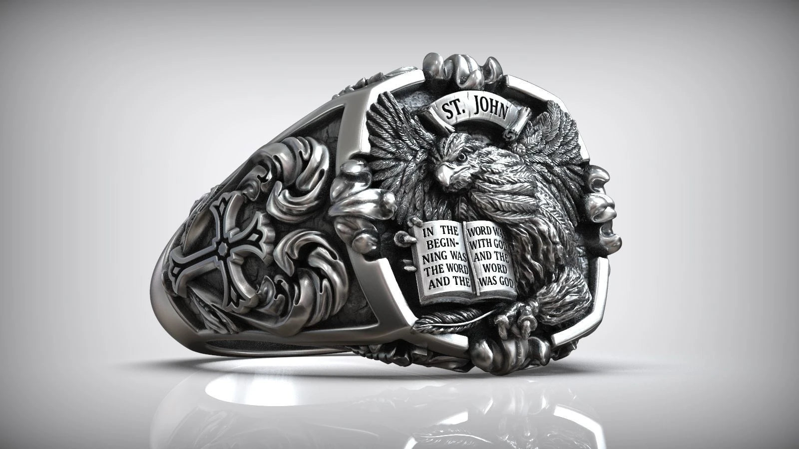 Premium Religious Saint John Yuhanna Ring