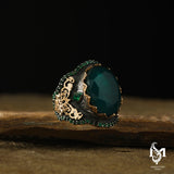 Men's Heirloom-Inspired Ring - Regal Design with Intricate Craftsmanship