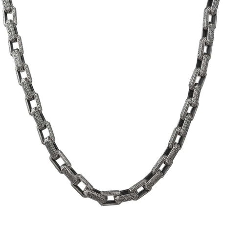 Sterling Silver Magnus Link Chain Necklace - Effortless Elegance