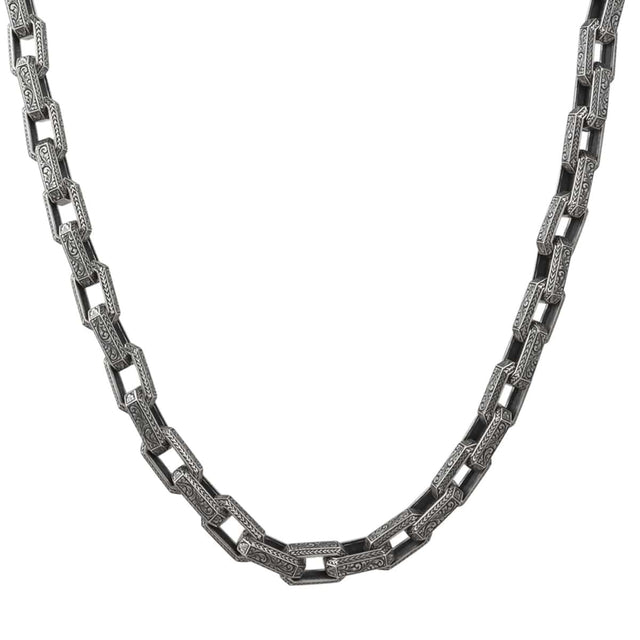 Sterling Silver Magnus Link Chain Necklace - Effortless Elegance