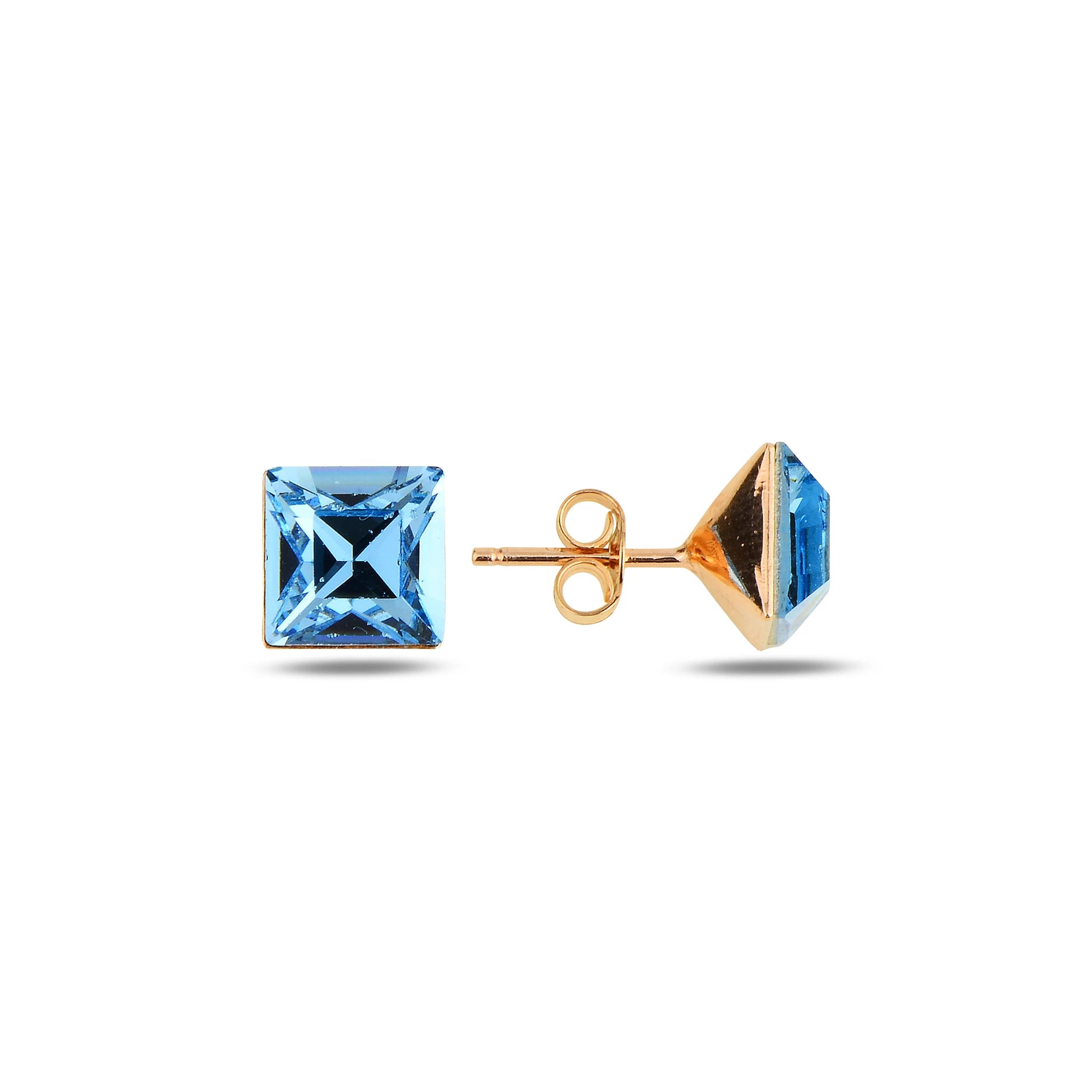 Gaia Natural Stone Threader Earrings - Multi-Cut Gemstone Design