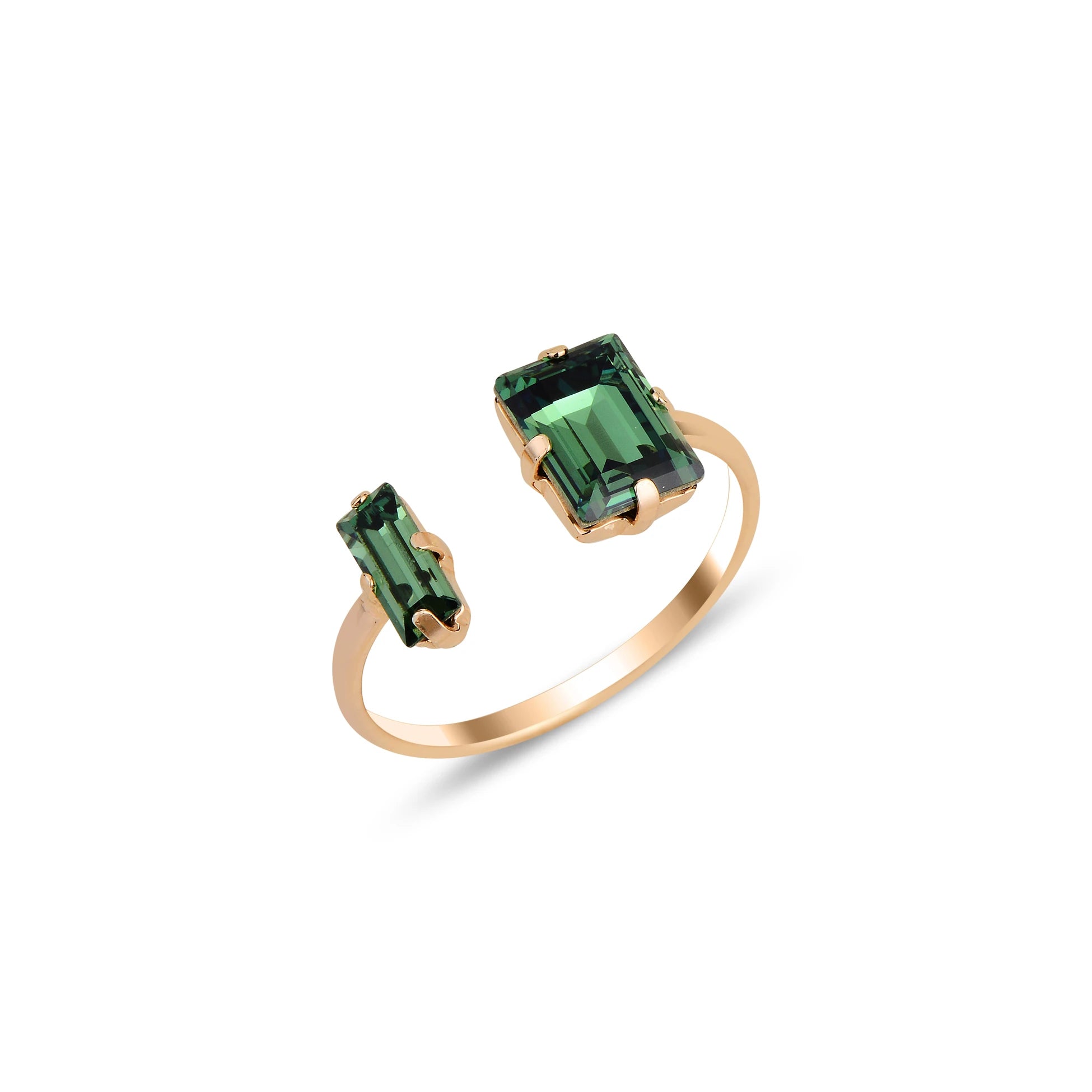 Sienna Open Ring - Elegant Minimalist Design with Sparkle