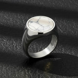 Sterling Silver Howlite Ring - Natural Elegance