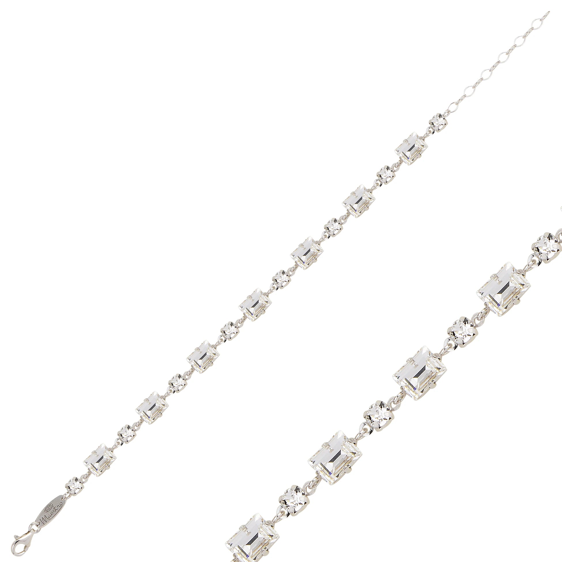 Sparkling Cubic Zirconia Full Eternity Bracelet - Bold Statement