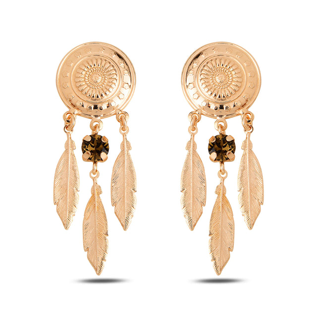 High-Polish Metal Shield Earrings - Modern Geometric Design