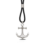 Sterling Silver Pendant Necklace - Nautical Anchor Charm