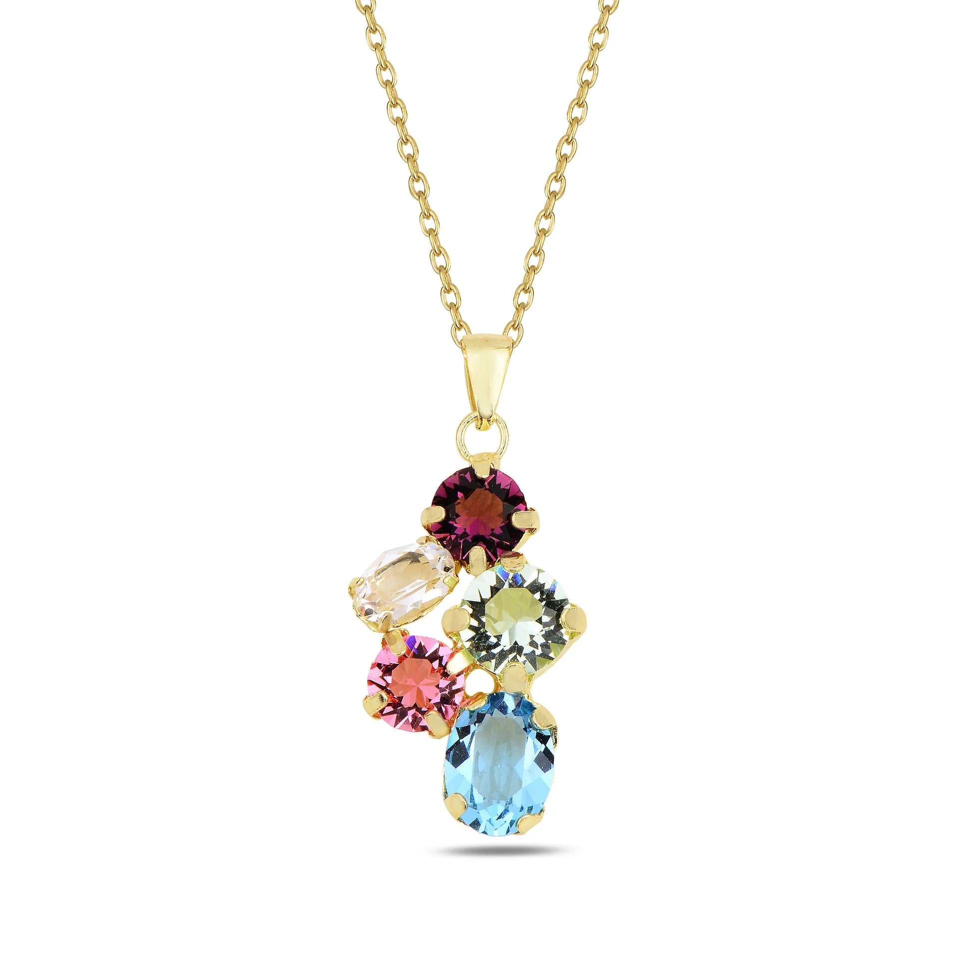 Sterling Silver Geometric Pendant Necklace - Salacia Design