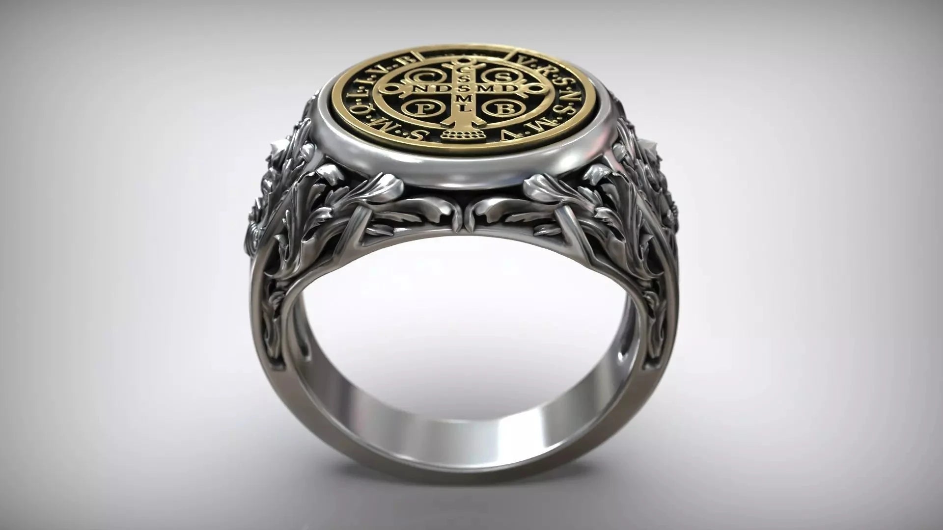 Premium Saint Benedict Devotional Ring