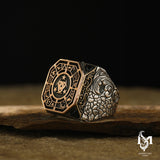 Men's Heritage Ring - Symbolic Turkic Design