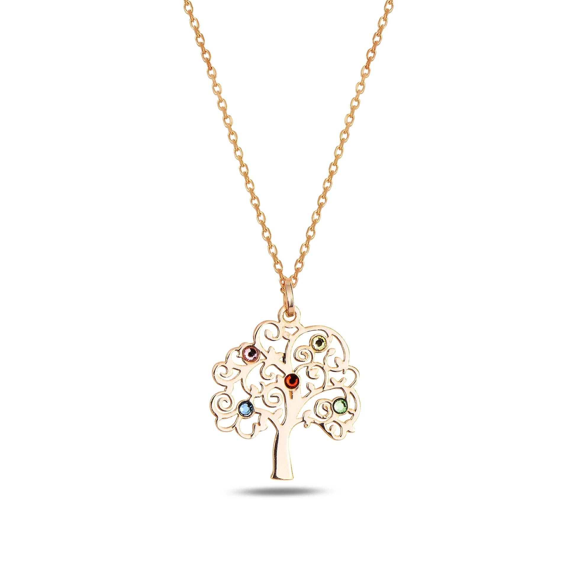 Vibrant Tree of Life Pendant Necklace - Symbol of Growth