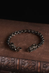 Premium Artisan Crafted Dragon Motif Chain Bracelet