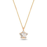 Nature-Inspired Star Pendant Necklace - Joyful & Colorful Design