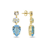 Dazzling Pera Mini Dangle Earrings - Elegant Sparkle