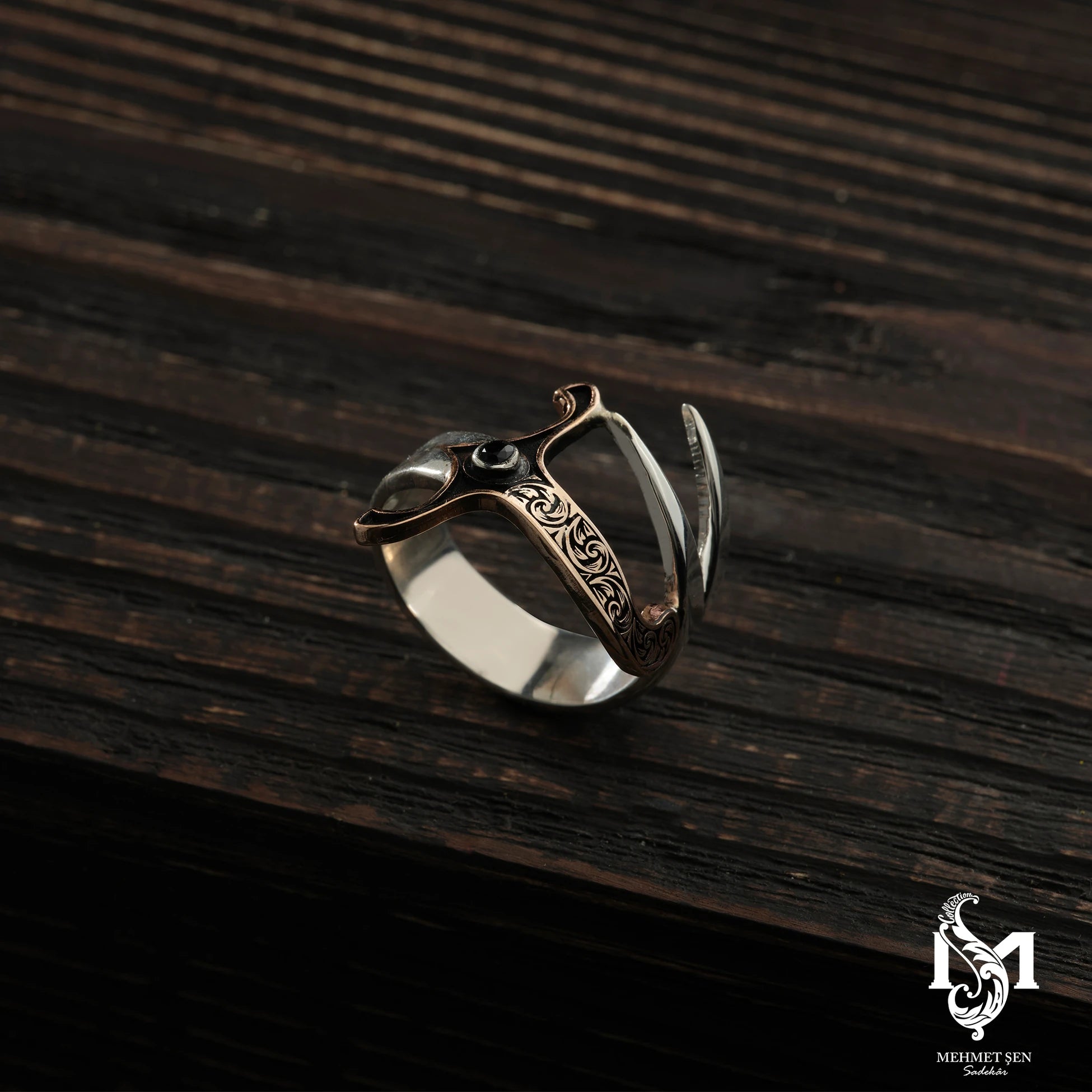 Sterling Silver Men's Ring - Zulfikar Sword Design