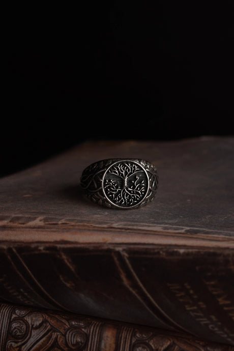 Premium Sterling Silver Tree of Life Ring