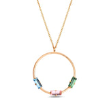Sparkling Circle Pendant Necklace - Elegant & Exclusive Design