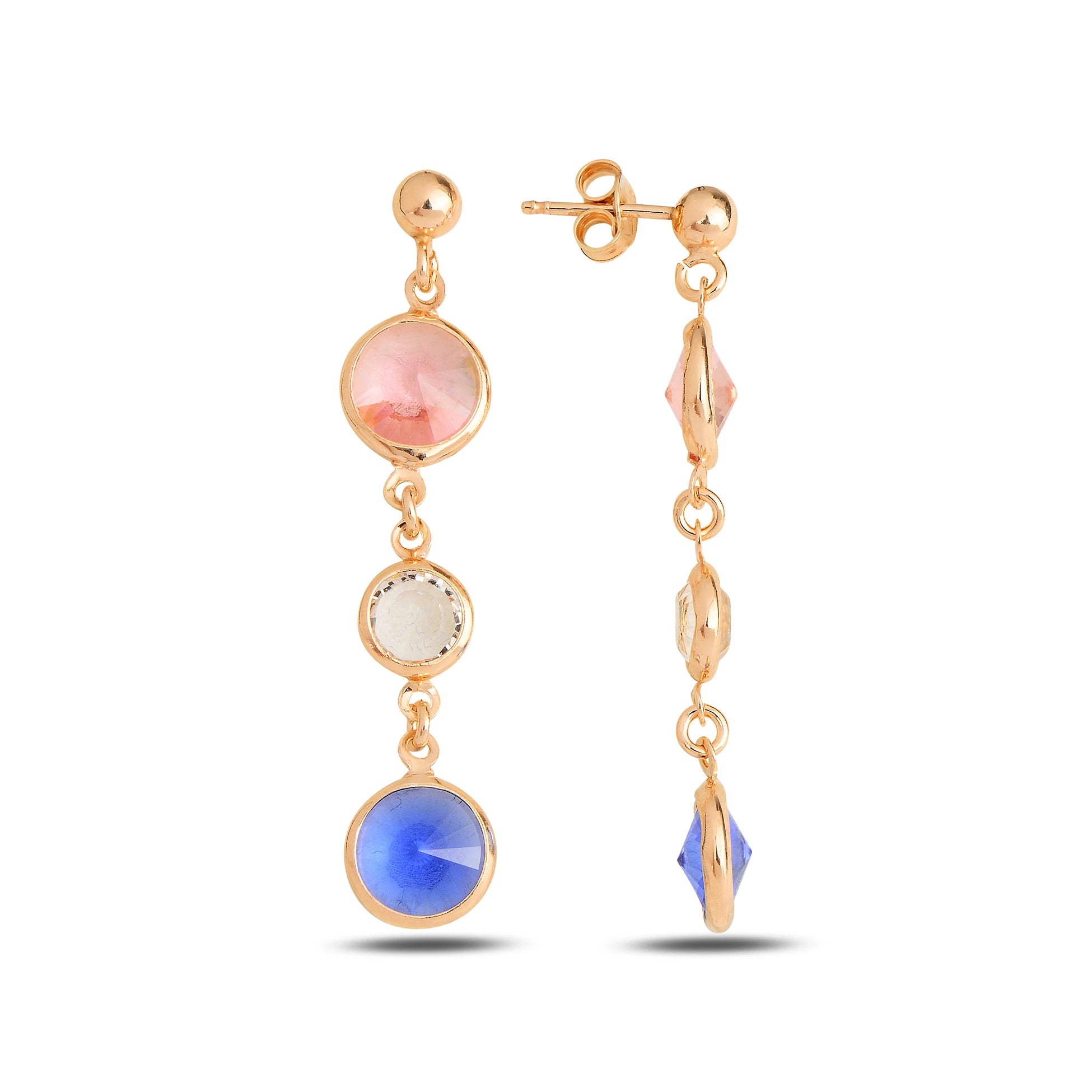 Sleek Minimalist Dangle Earrings - Everyday Elegant Sparkle