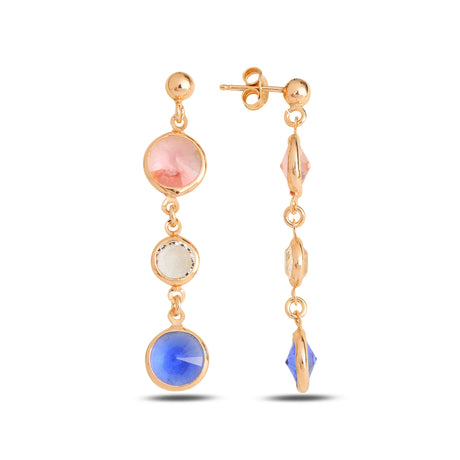 Sleek Minimalist Dangle Earrings - Everyday Elegant Sparkle