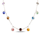 Sterling Silver Swarovski Crystal Pendant Necklace - Minimalist Bezel Set