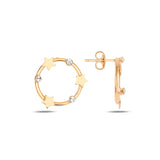 Janus Minimalist Star Hoop Earrings - Elegant Everyday Sparkle