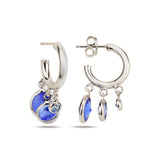 Vintage-Inspired Dangle Hoop Earrings - Elegant Ceres Collection