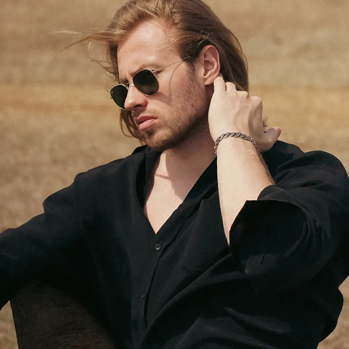 18K Gold Plated Sterling Silver Bracelet - Elegant Design