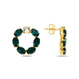 Lucia Dazzling Hoop Earrings - Ocean-Inspired Sparkle