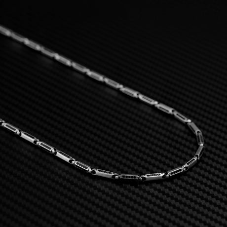 Sterling Silver Orion Chain Necklace - Distinctive Link Style