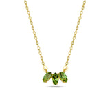 Sterling Silver Swarovski Crystal Necklace - Marquise Cut Neptune