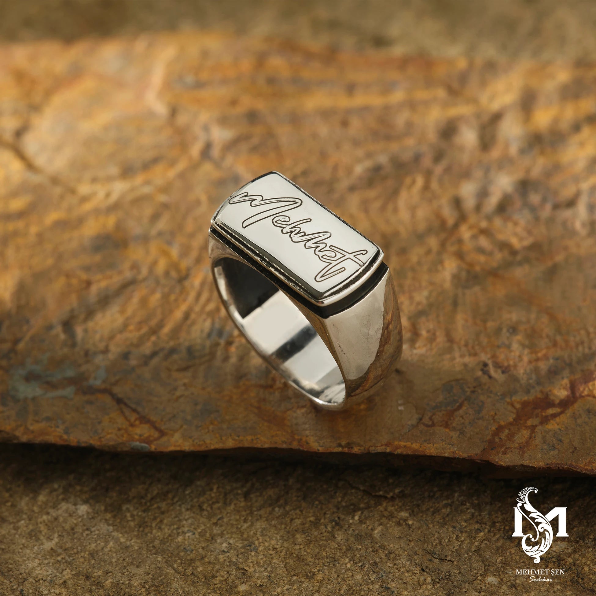 Fine Personalized Men's Ring - Custom Engraved Sleek Band