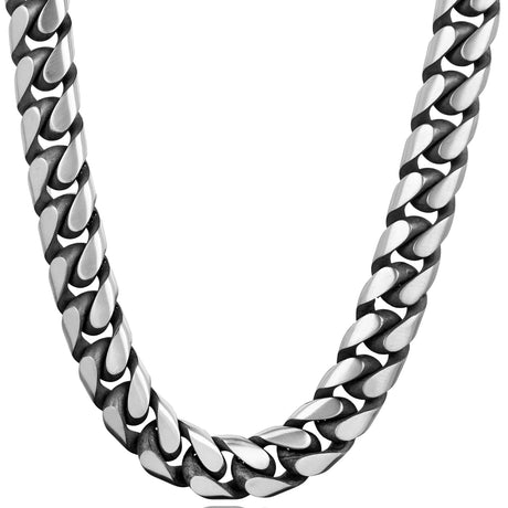 Sterling Silver Chain Necklace - Gourmet Style Bold Curb Link