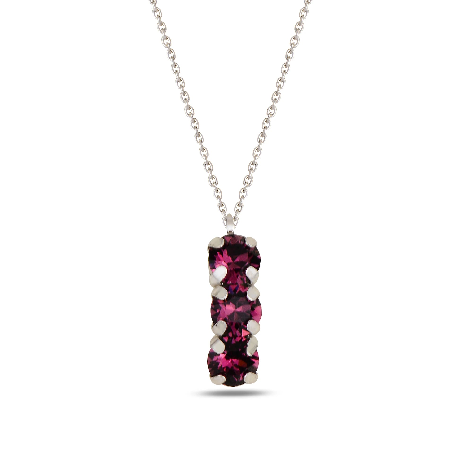 Lustrous Metal Trio Necklace - Modern Minimalist Design
