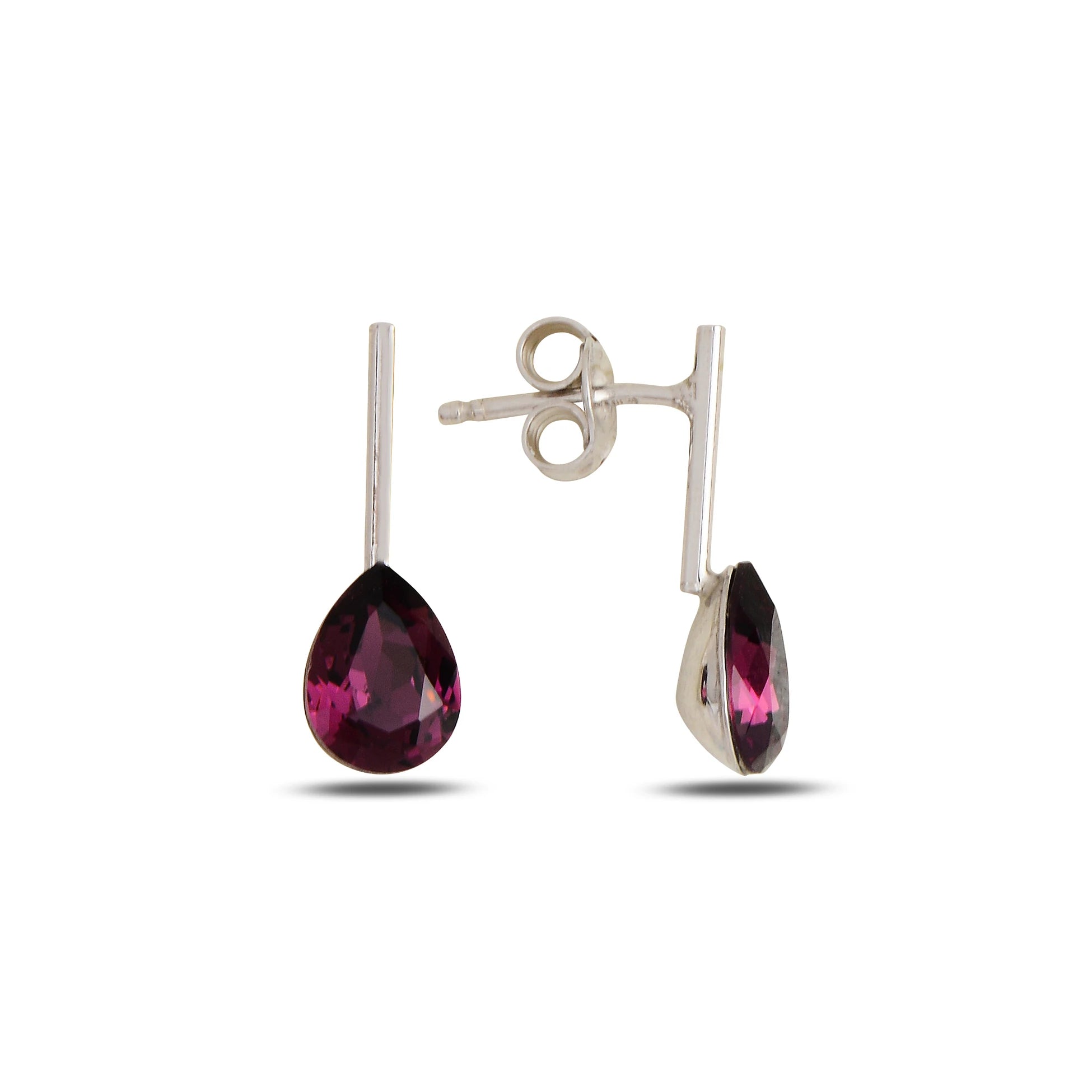 Chic Mini Teardrop Drop Earrings - Dazzling Everyday Sparkle