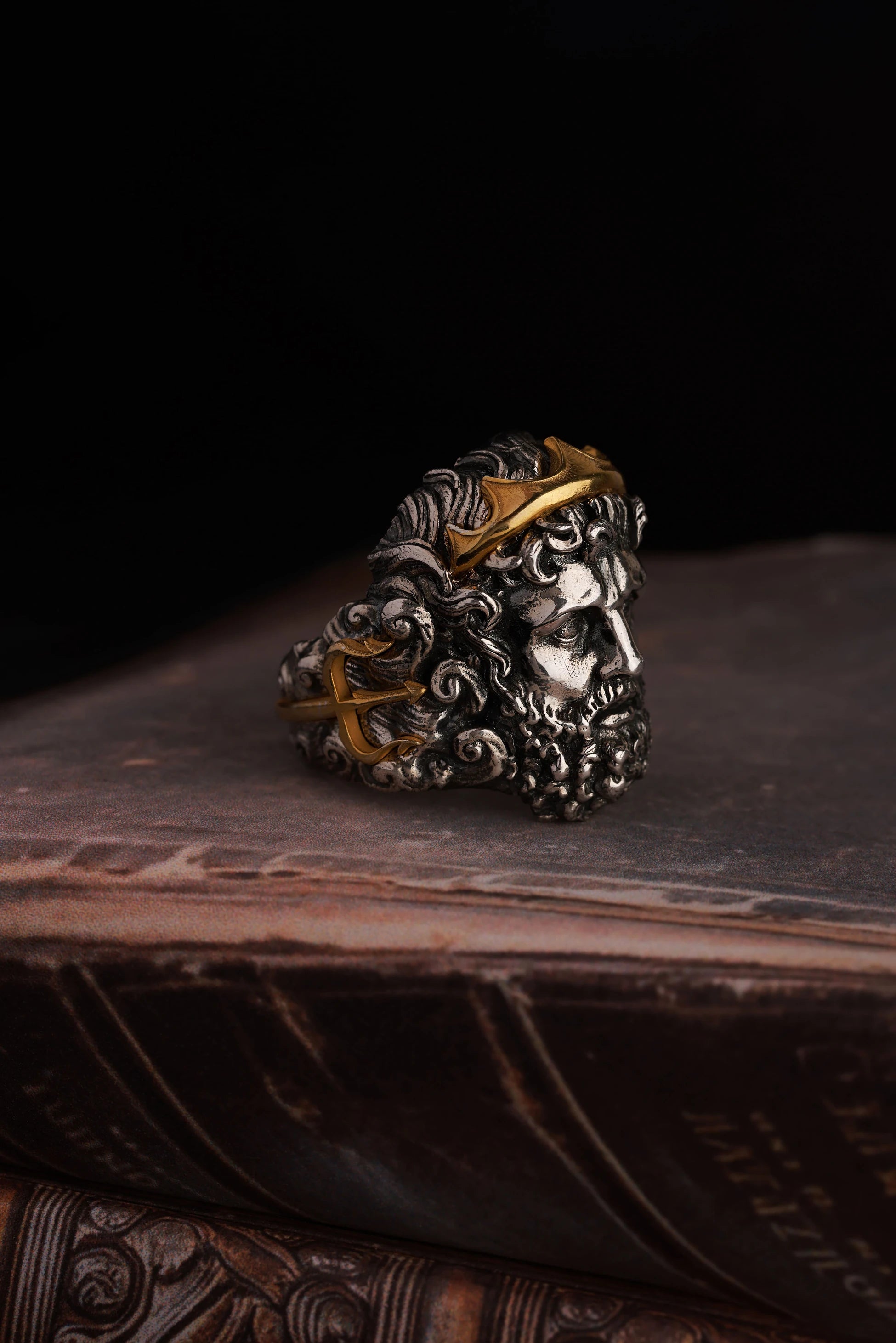 Premium Handcrafted Poseidon Design Ring