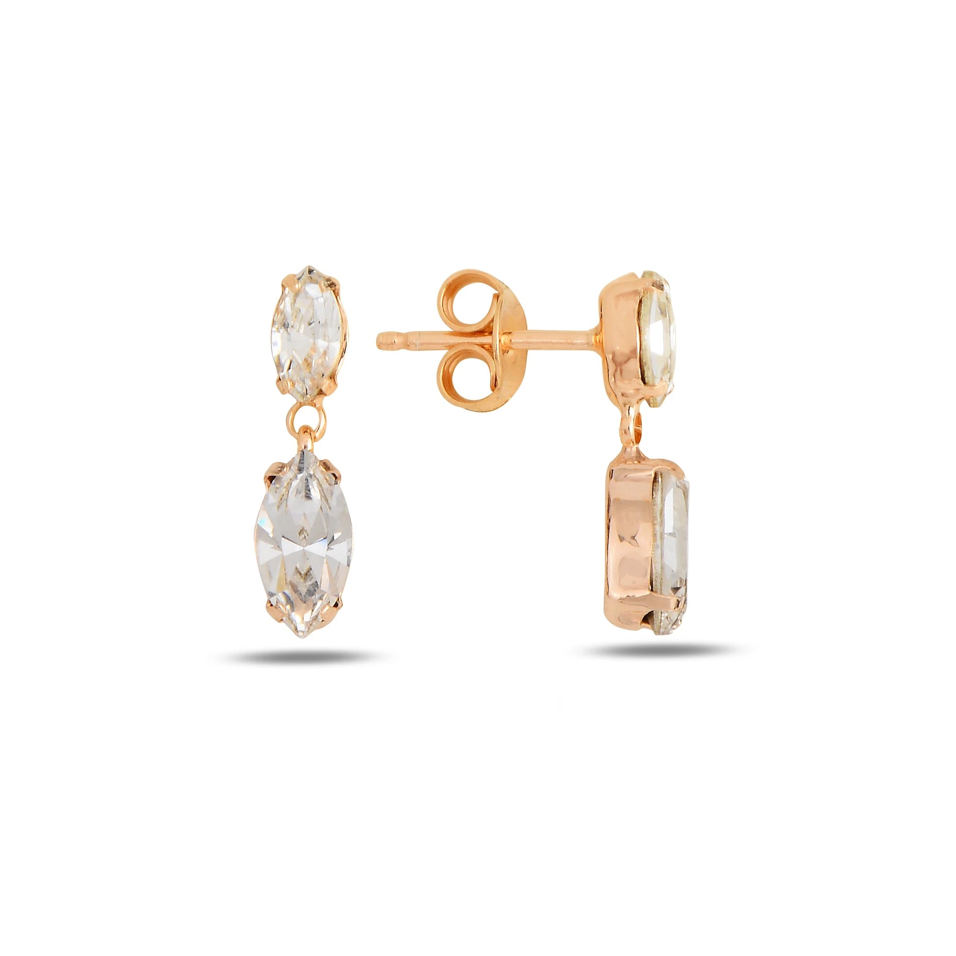 Elegant Dangling Earrings - Neptune Mini Celestial Drop Design