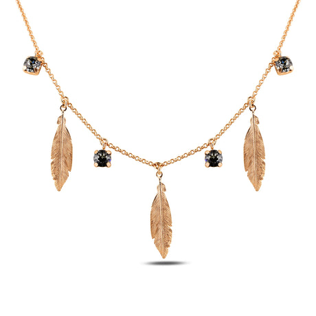 Fine Metal Feather Pendant Necklace - Spirit Talisman