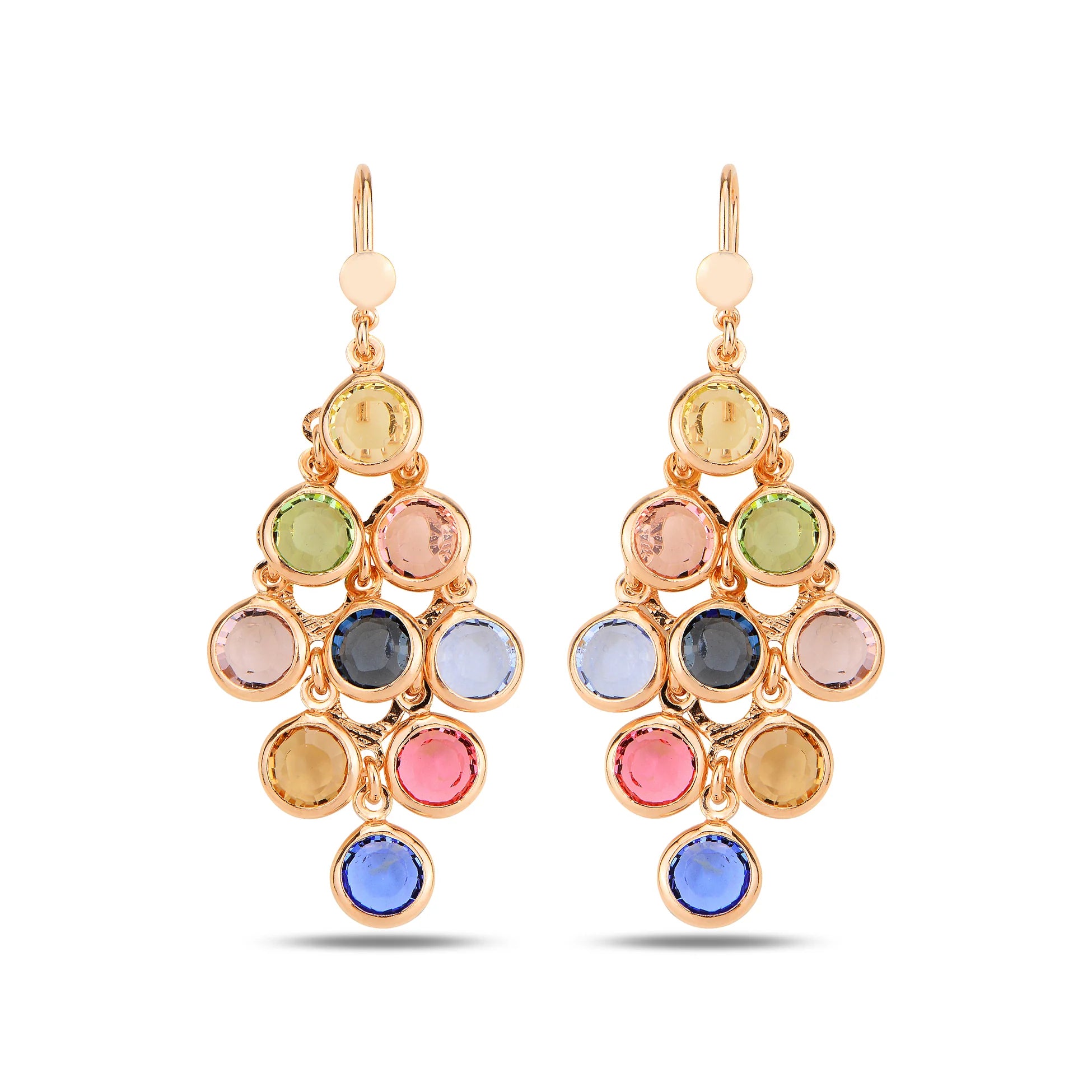 Sparkling Minimalist Chandelier Earrings - Elegant Dangle Style