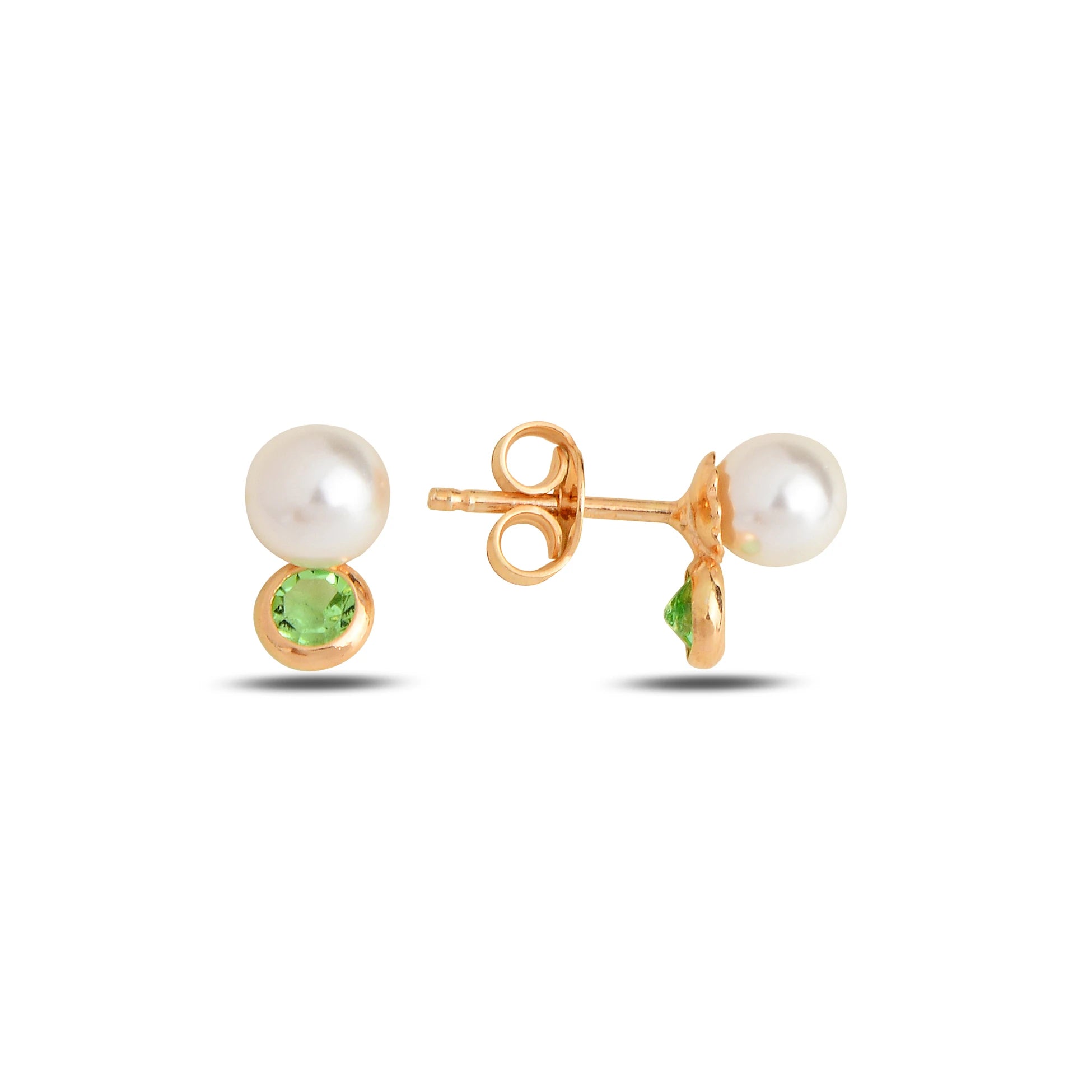 Rainbow-Hued Stud Earrings - Timeless Classic Design