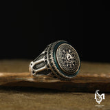 Sterling Silver Men's Ring - Turkish Tribal Heritage Design