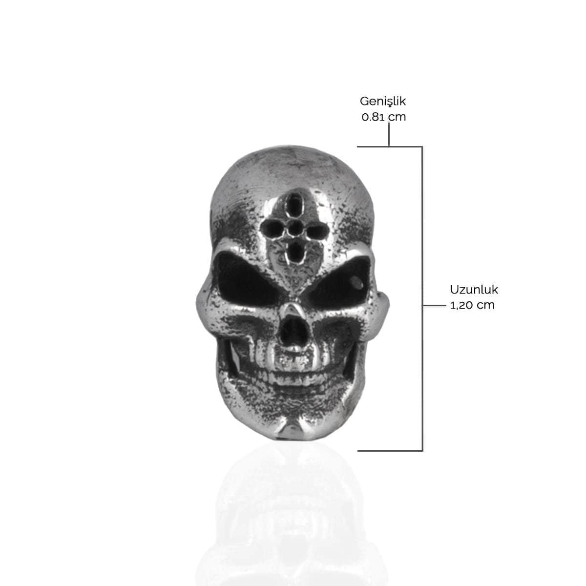Sterling Silver Skull Earrings - Bold Statement for Edgy Style