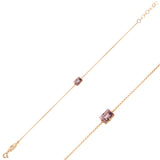 Delicate Solitaire Bracelet - Timeless Sparkle