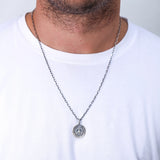 Sterling Silver Charm Necklace - Delicate Megin Pendant Design