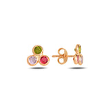 Vibrant Italian Design Mini Dangle Earrings - Summer Style