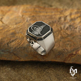 Distinctive Men's Ring - Ottoman Calligraphy Seal Design