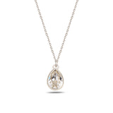 Náhrdelník Sterling Silver Cura Mini – topaz a modré krystaly Swarovski