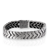 Sterling Silver Horik Chain Bracelet - Distinctive Woven Design