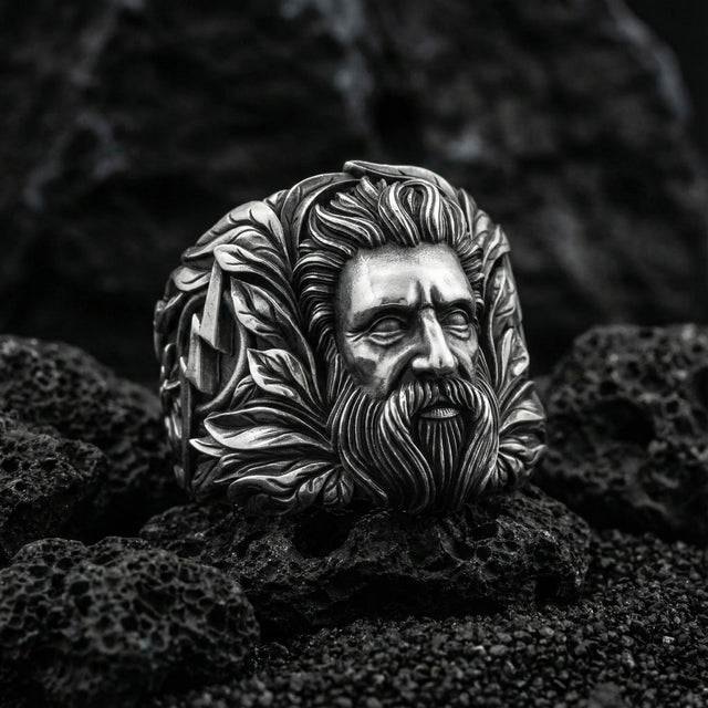 Premium Zeus Thunderbolt Statement Ring
