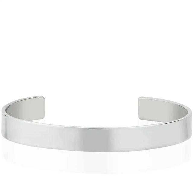 Sterling Silver Bangle - Polished Minimalist Design