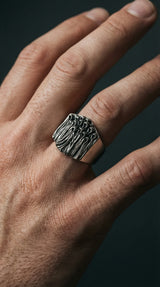Elegant Artisan Shadow Ring